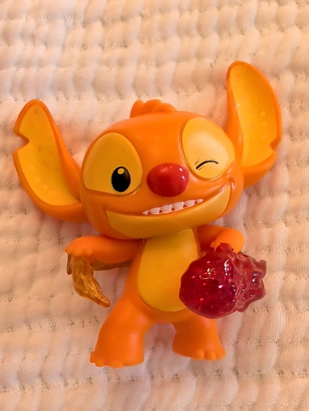 Disney Stitch Fireball Outta This World Surprise Capsule Mini Figure Orange